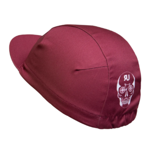 Gorra de ciclismo clásica vino tinto